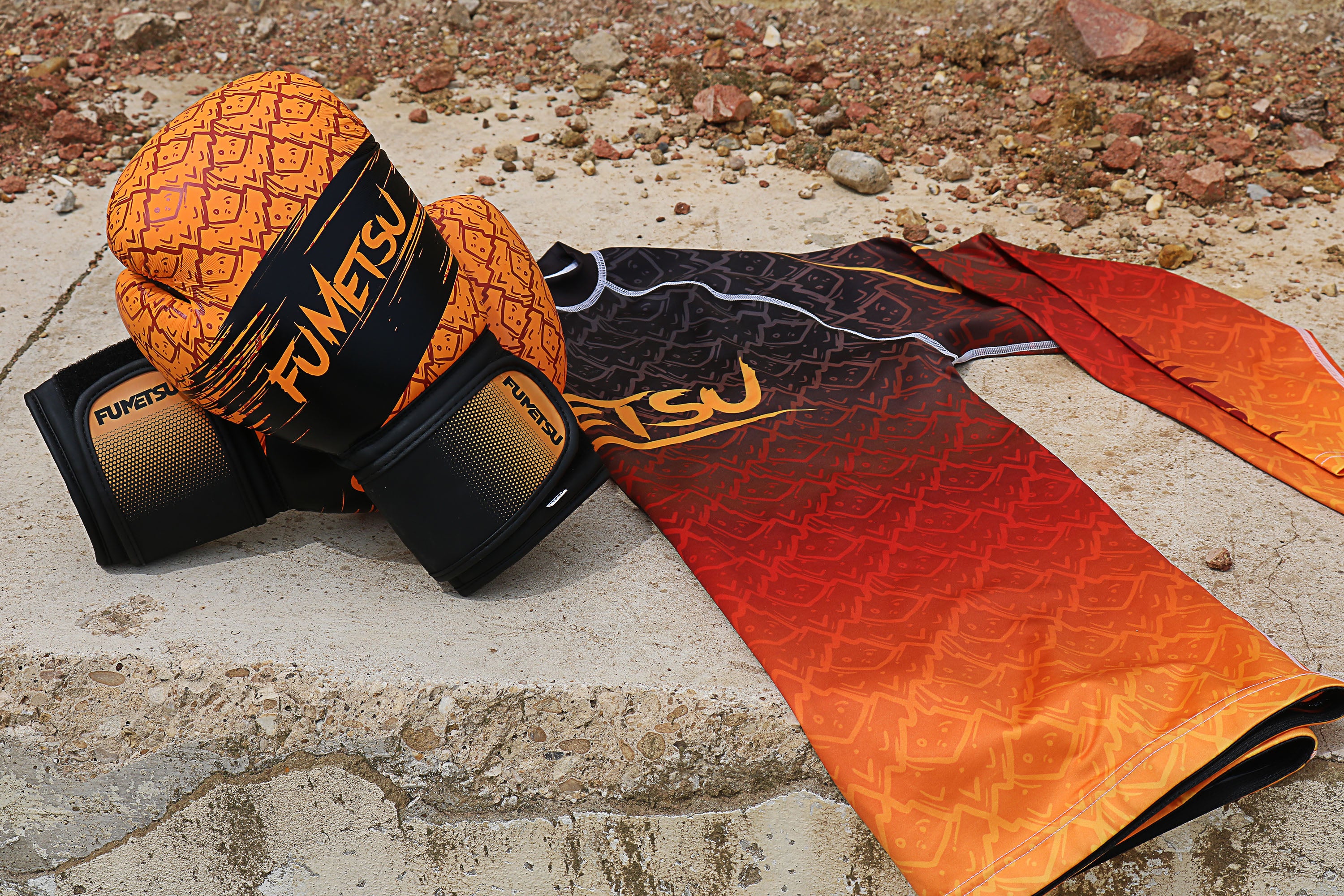 NEW! Fumetsu Elements Boxing Gloves & Rashguard Range