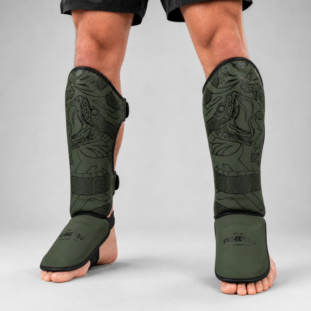Anaconda Shin/Instep Guards Khaki/Black Lifestyle 1