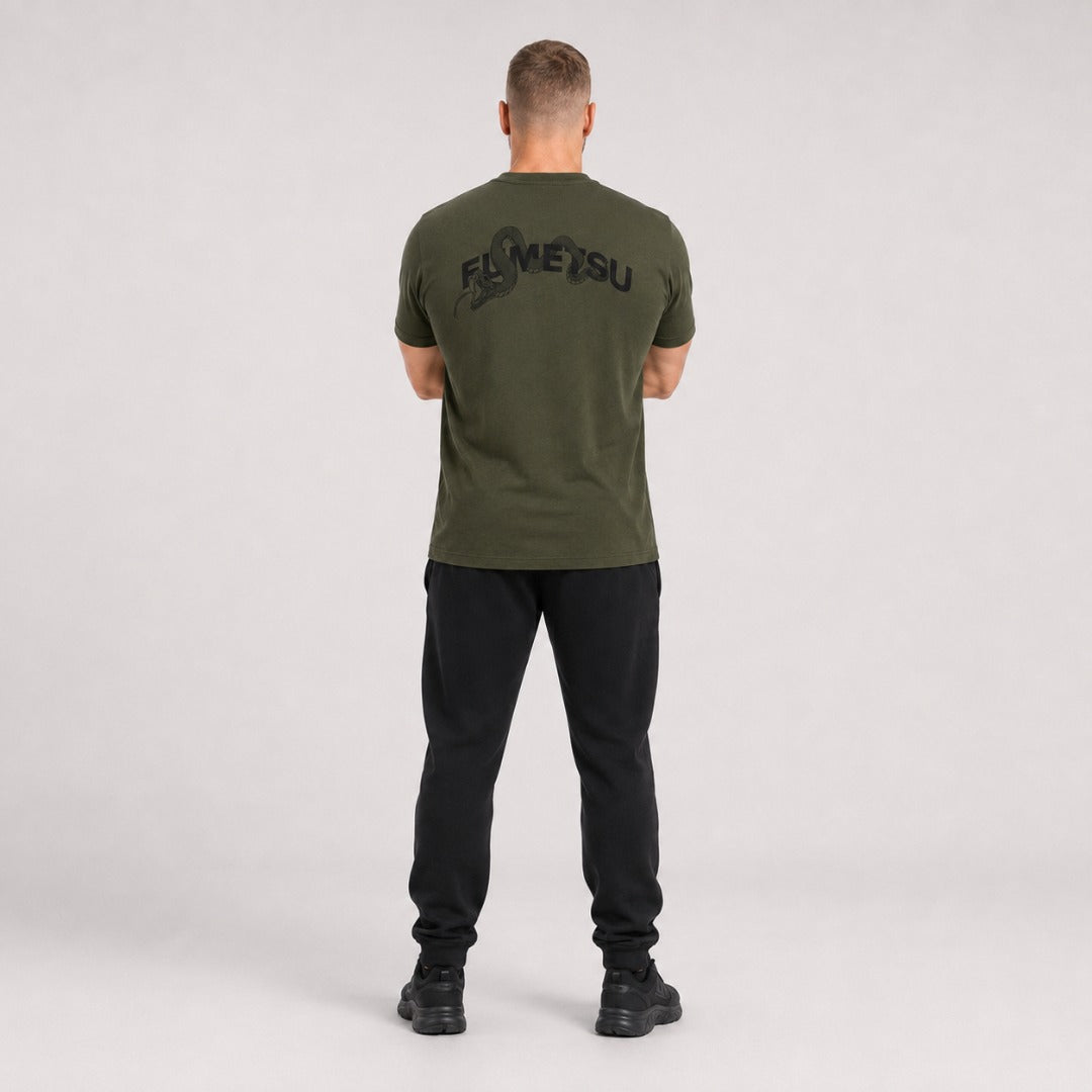 Khakifarbenes Anaconda-T-Shirt