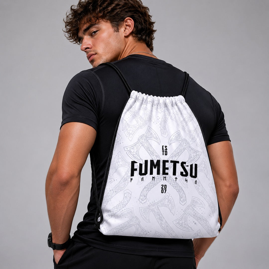 Berserker Drawstring Bag White
