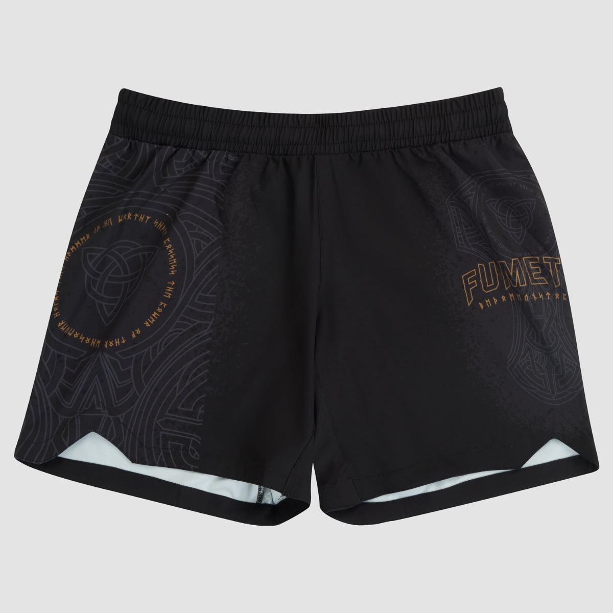 Black/Bronze Mjolnir V-Lite Fight Shorts - Fumetsu