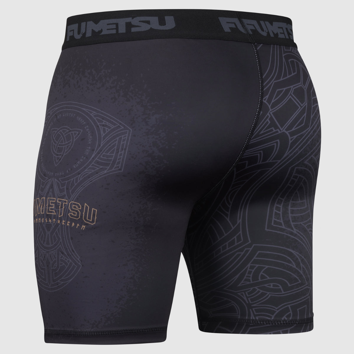 Black/Bronze Mjolnir Vale Tudo Shorts - Fumetsu