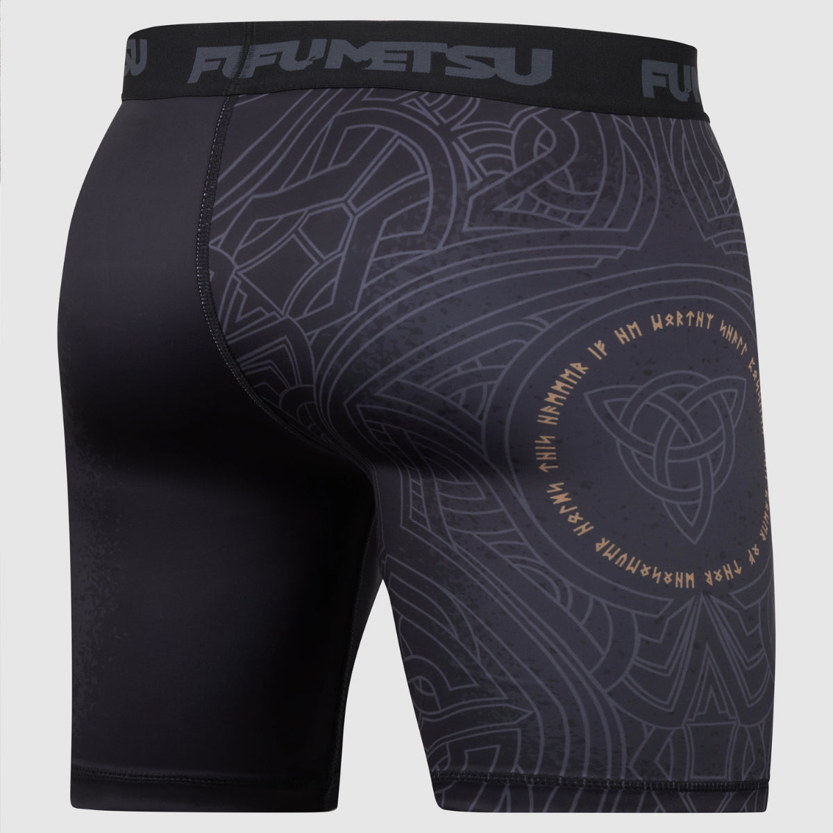 Black/Bronze Mjolnir Vale Tudo Shorts - Fumetsu