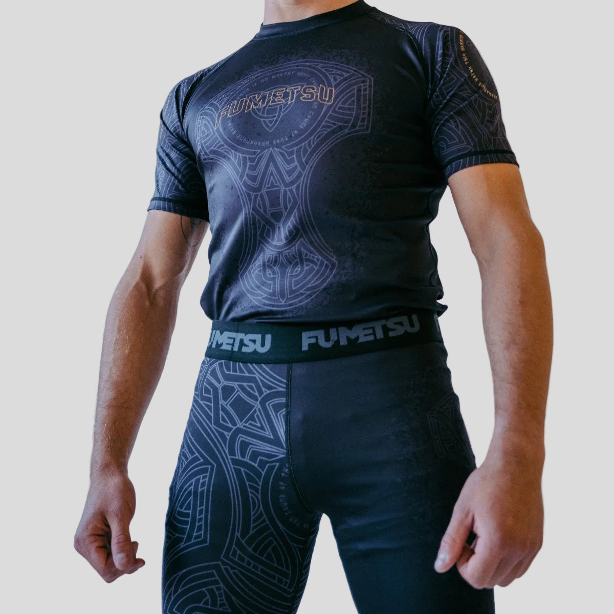 Black/Bronze Mjolnir Vale Tudo Shorts - Fumetsu
