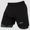 Schwarz/Khaki Anaconda Damen Dual Layer Fight Shorts