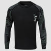 Schwarz/Khaki Anaconda Langarm-Rashguard für Damen