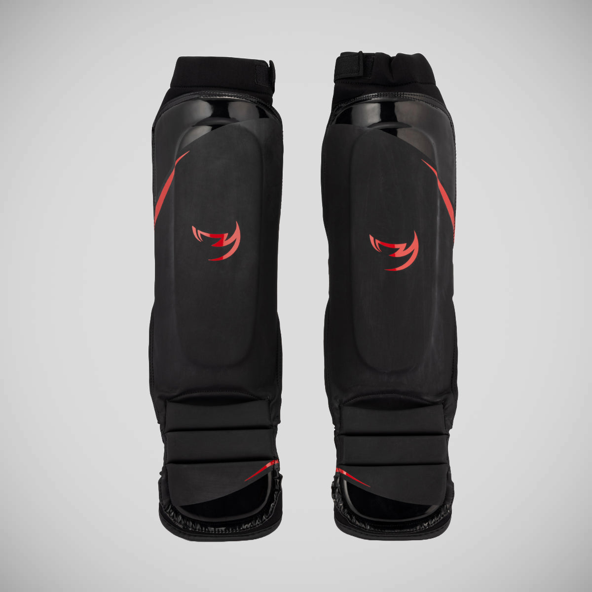 Black/Red Ghost S3 MMA Shin Guards - Fumetsu