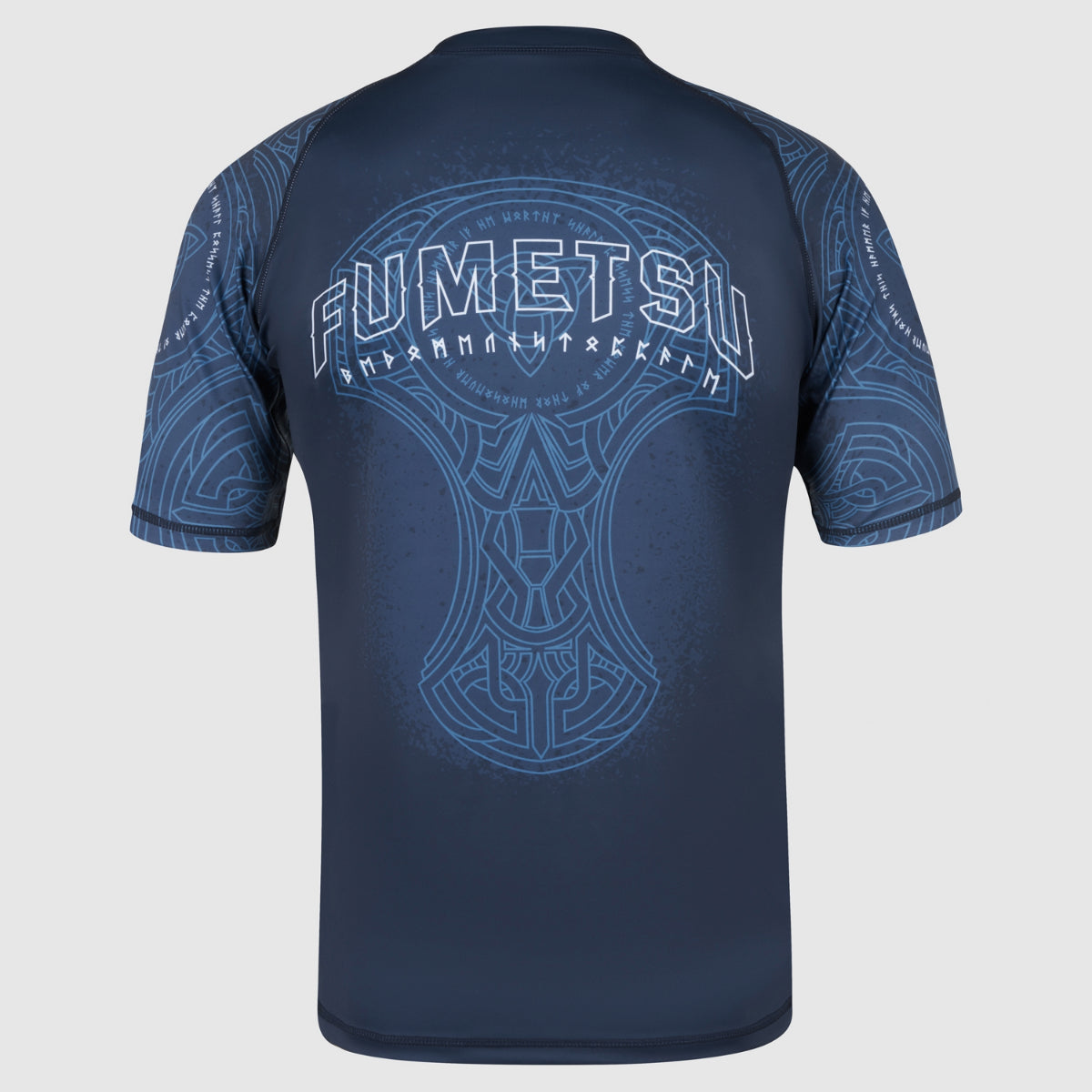 Blue/Black Mjolnir Short Sleeve Rash Guard - Fumetsu