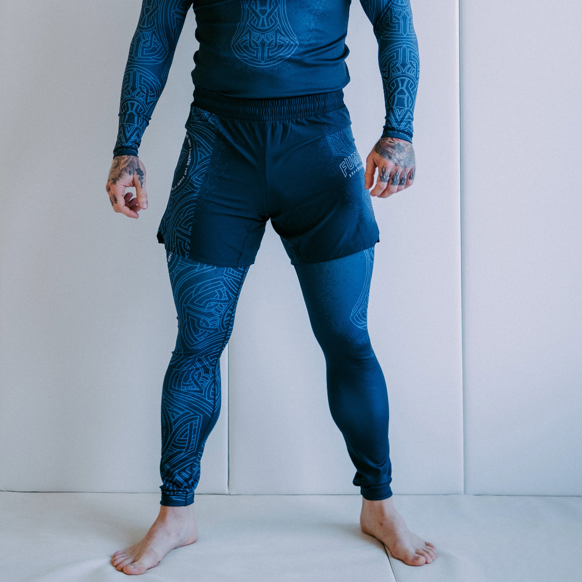 Blue/Black Mjolnir V-Lite Fight Shorts - Fumetsu