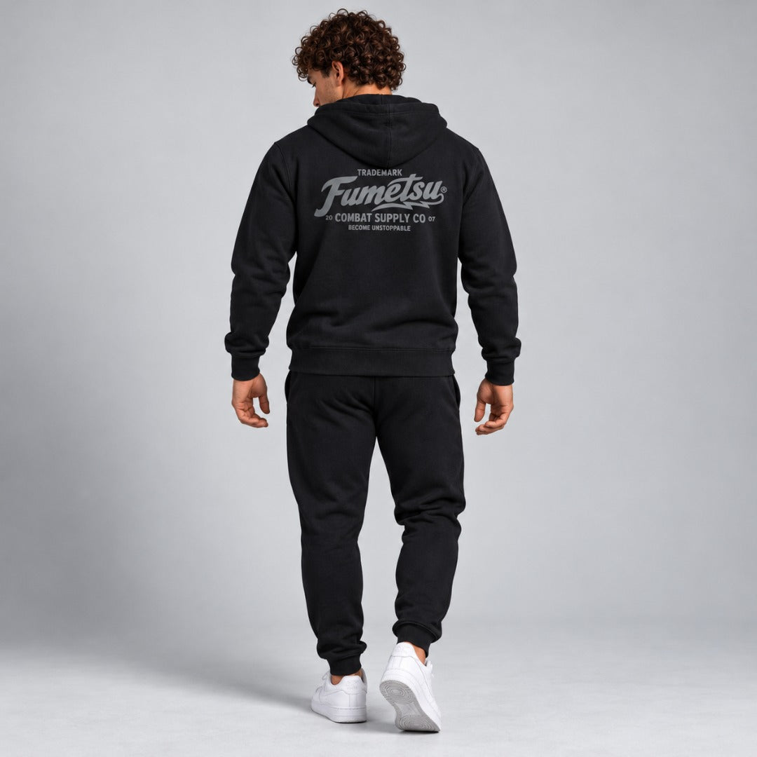 Combat Supply Co. Hoodie Black/Grey Lifestyle 3