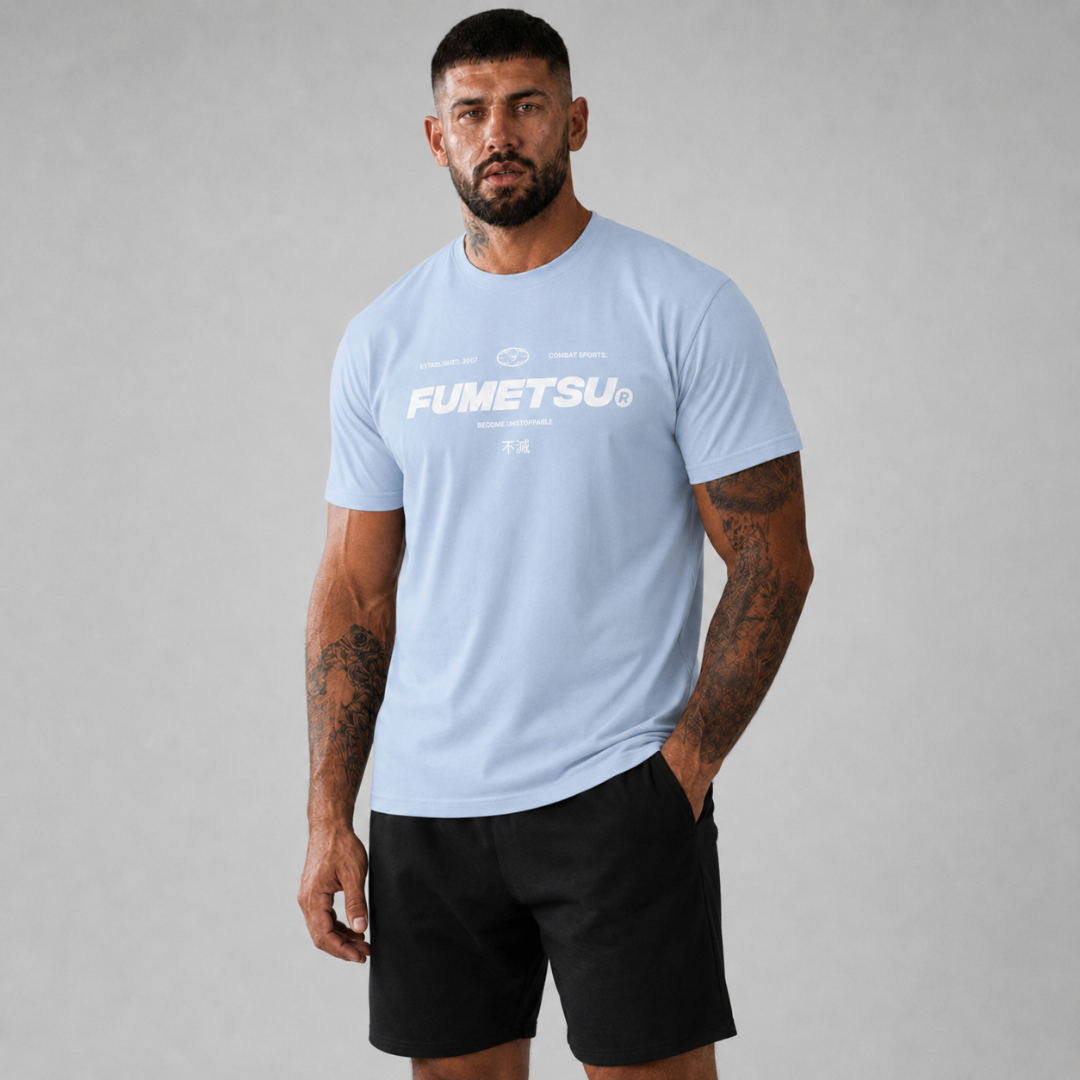 Combat Core T-Shirt Blue Lifestyle 1