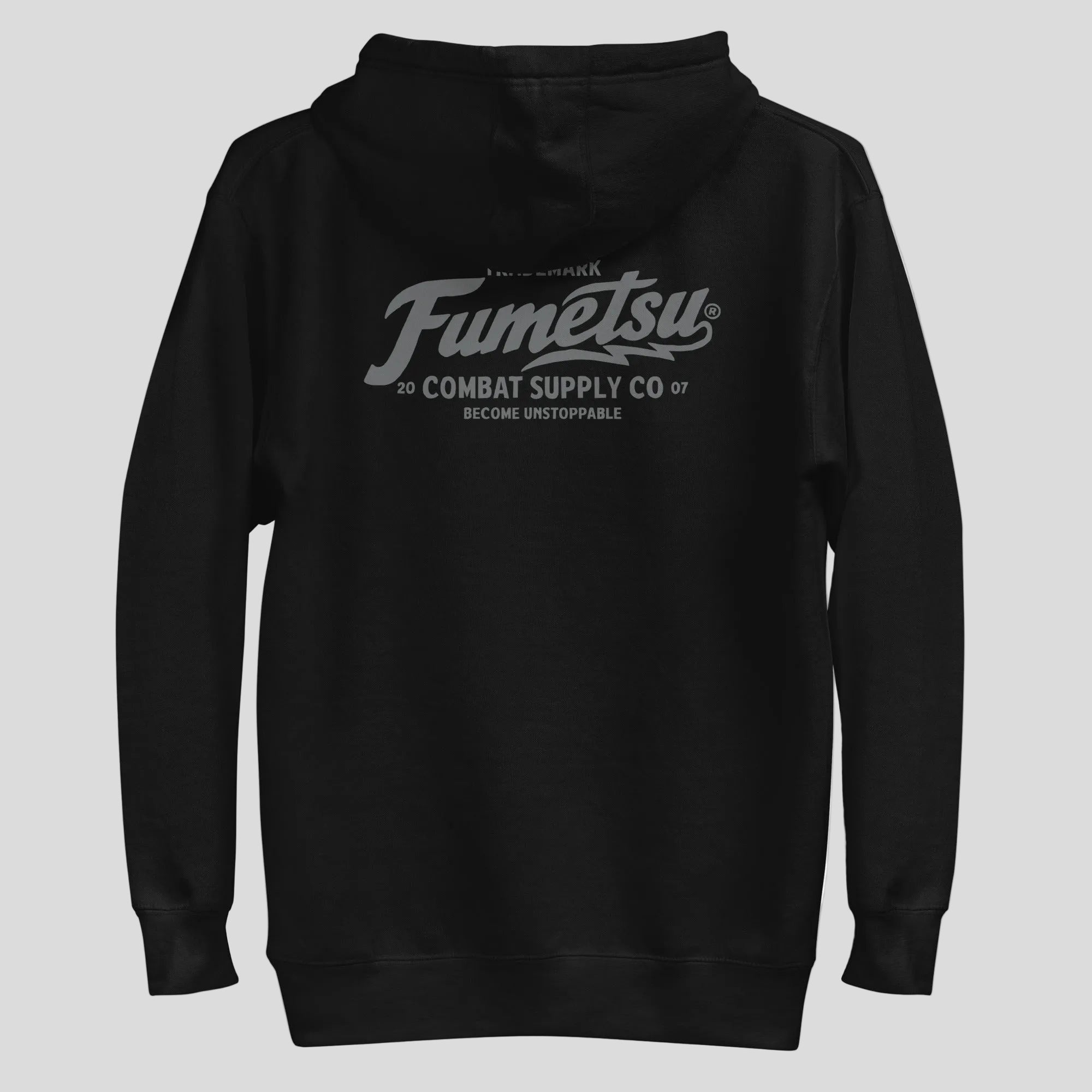 Combat Supply Co. Hoodie Black/Grey Back