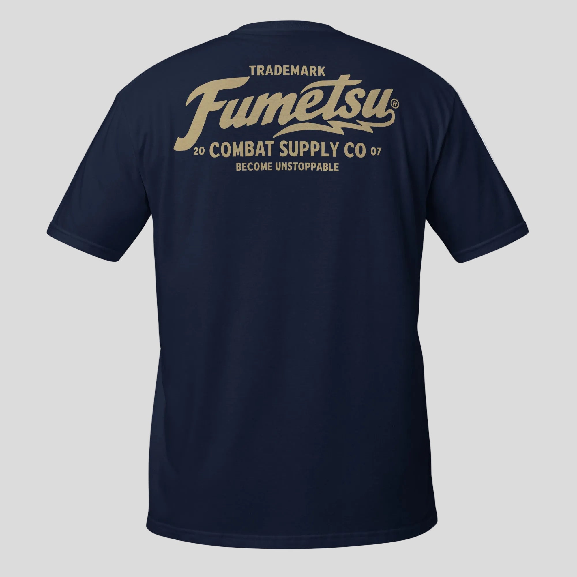 Combat Supply Co. T-Shirt Navy/Gold Back