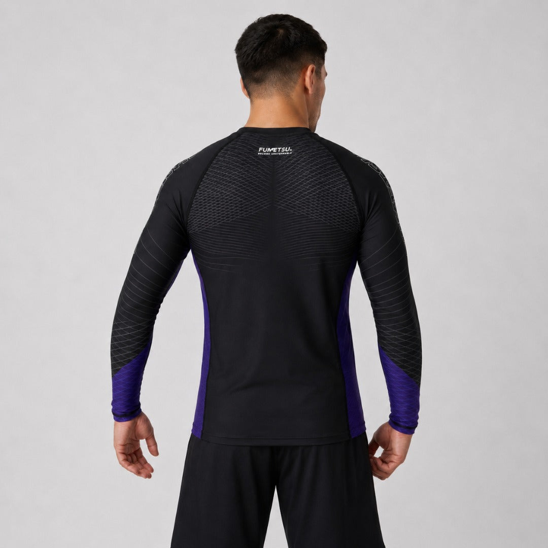 Competitor MK2 Long Sleeve Rash Guard Black/Blue