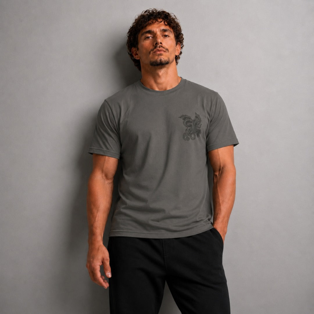 Death From Above T-Shirt Charcoal Lifestyle 1