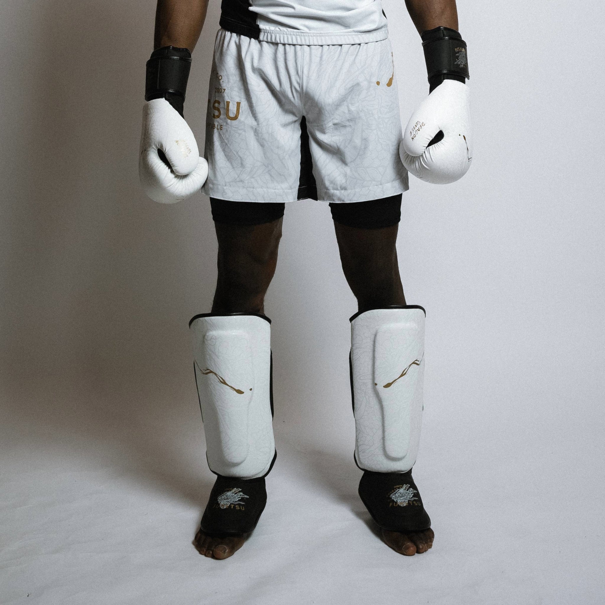 Dragon Slayer Shin Guards White Lifestyle