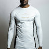 Dragon Slayer Long Sleeve Rash Guard White/Black/Gold