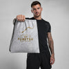 Dragon Slayer Drawstring Bag White