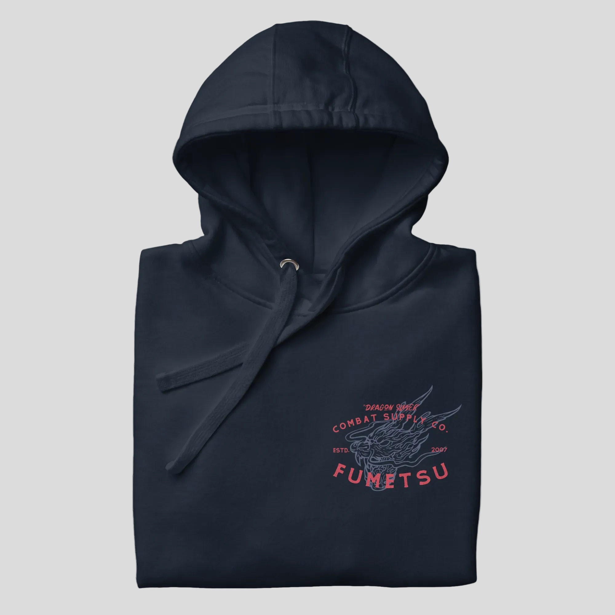Dragon Slayer Hoodie Navy Folded