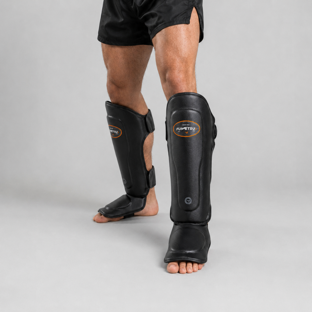 FMT1 Thai Shin Guards Black