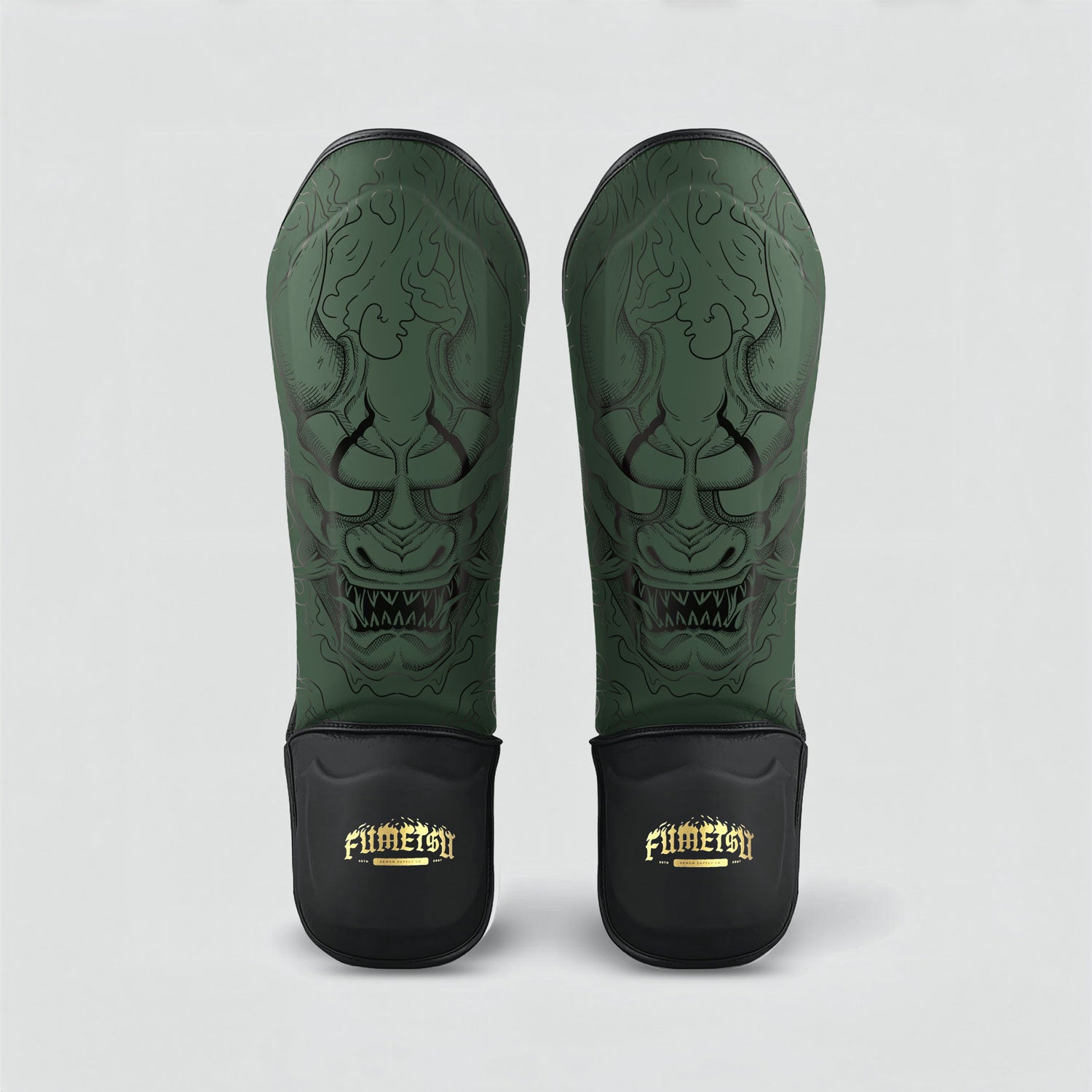 Oni Shin Guards Khaki/Black/Gold