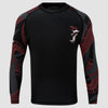 Schwarz/Rot Anaconda Damen Langarm Rashguard