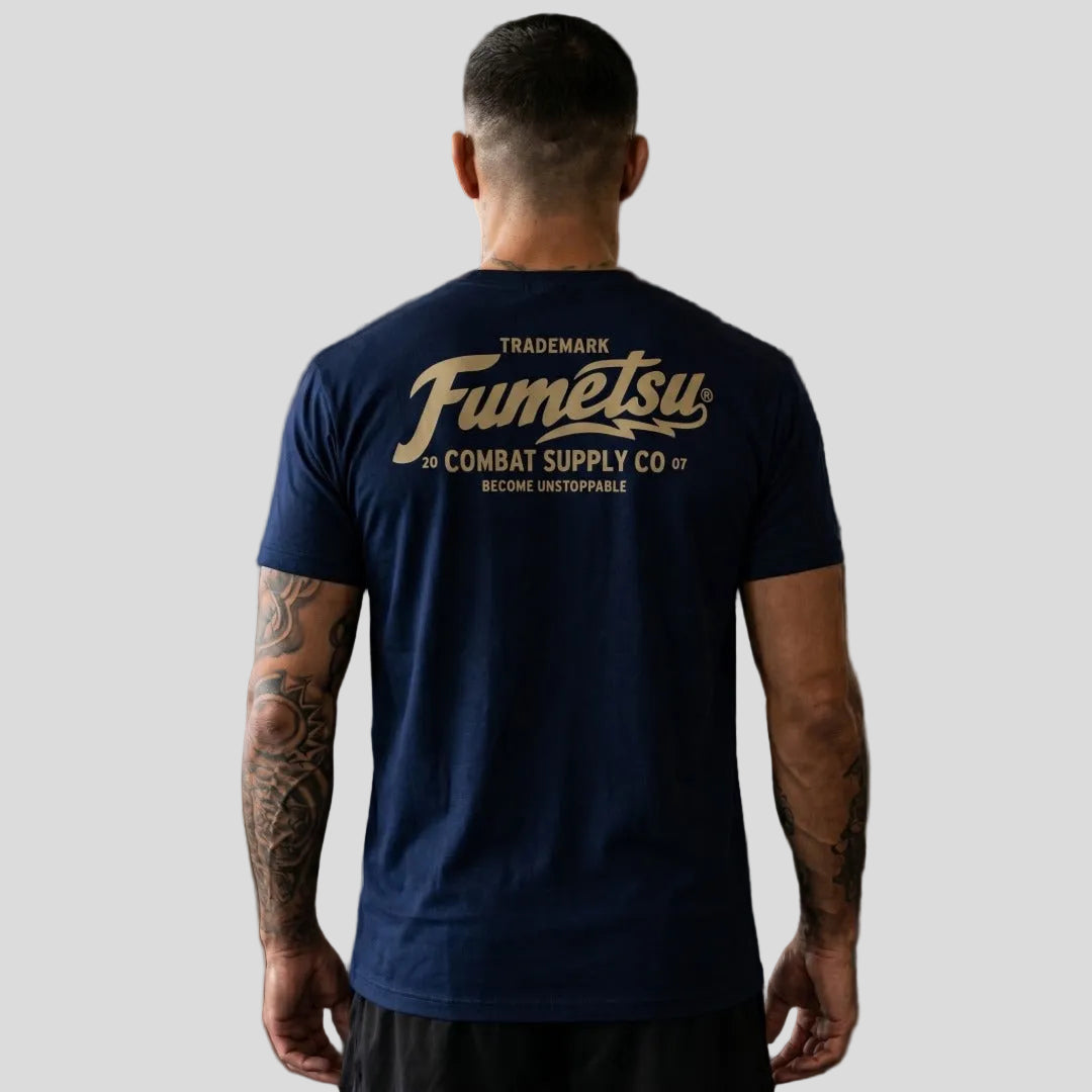 Combat Supply Co. T-Shirt Navy/Gold