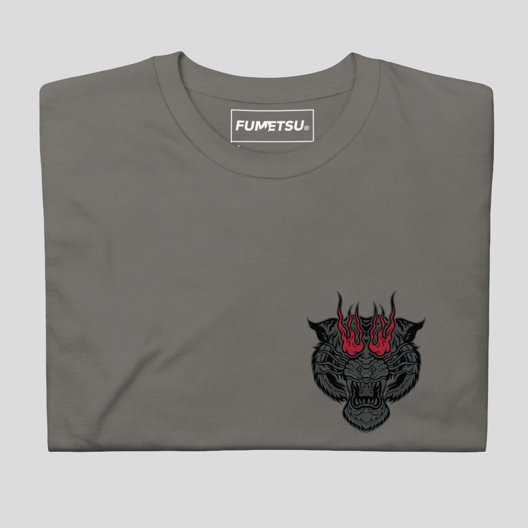 Inked - Tiger T-Shirt Charcoal/Red Folded
