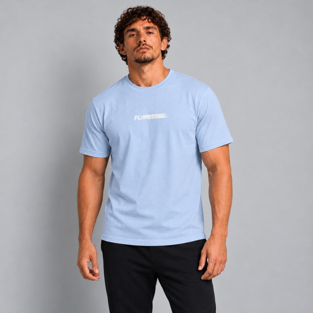 Fumetsu Signature Blur T-Shirt light blue Lifestyle 3