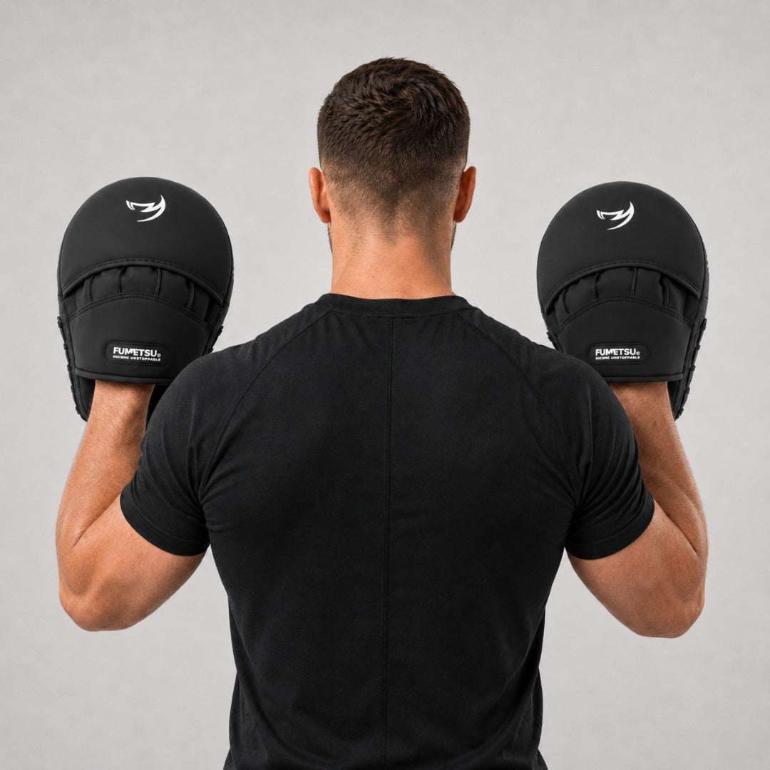 Ghost S3 Boxing Focus Mitts White/Black/Grey Lifestyle 4