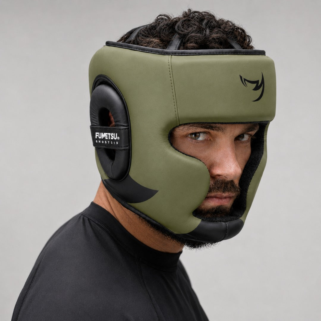 Khaki/Schwarz Ghost S3 Kopfschutz