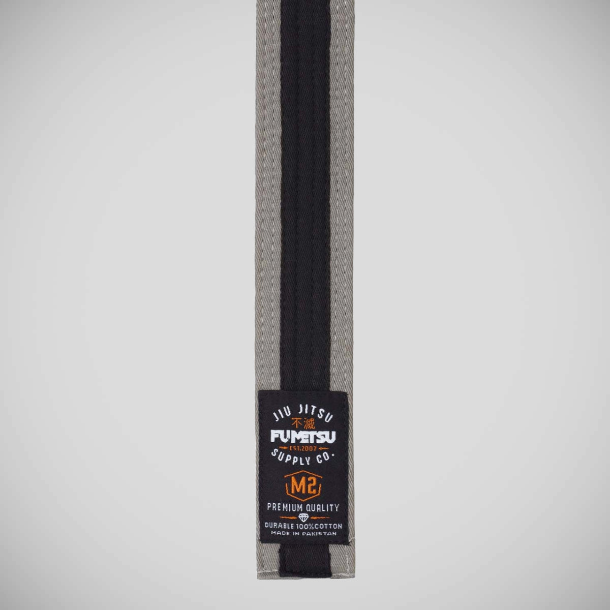 Grey/Black V2 Kids BJJ Belt - Fumetsu