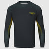 Grauer Varsity-Rashguard mit langen Ärmeln