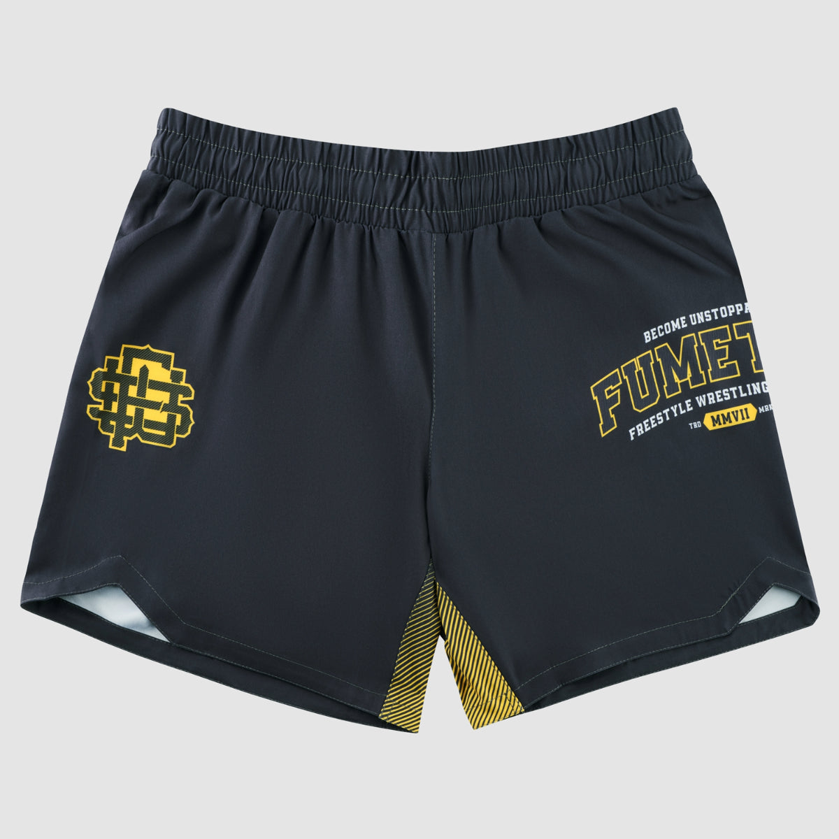 Grey Varsity V-Lite Fight Shorts - Fumetsu