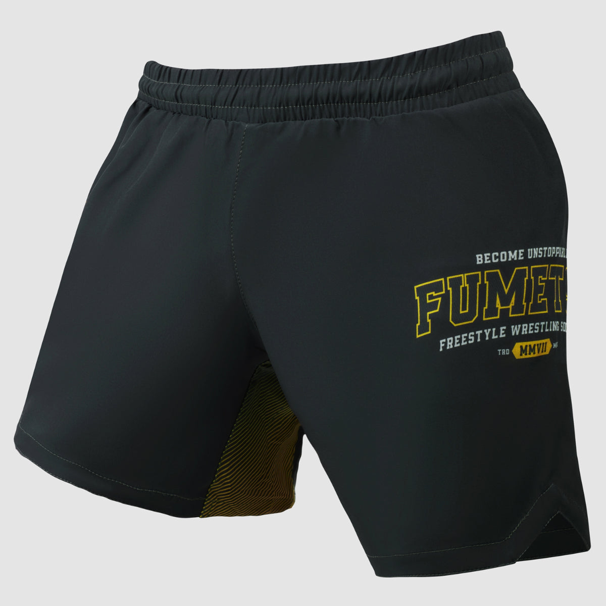 Grey Varsity V-Lite Fight Shorts - Fumetsu