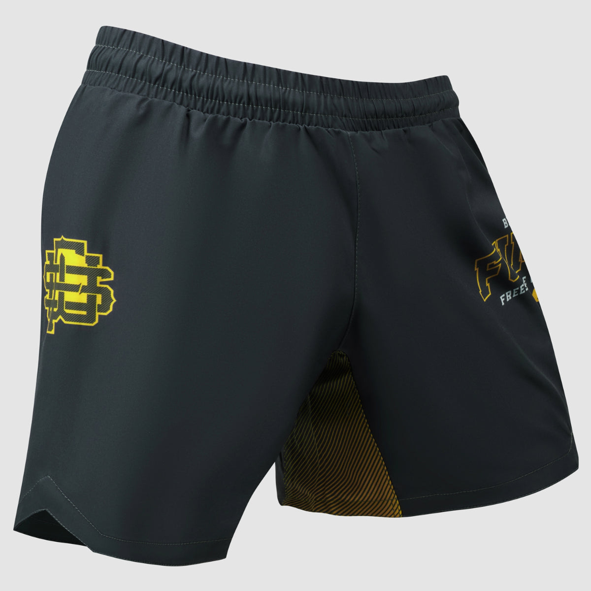 Grey Varsity V-Lite Fight Shorts - Fumetsu