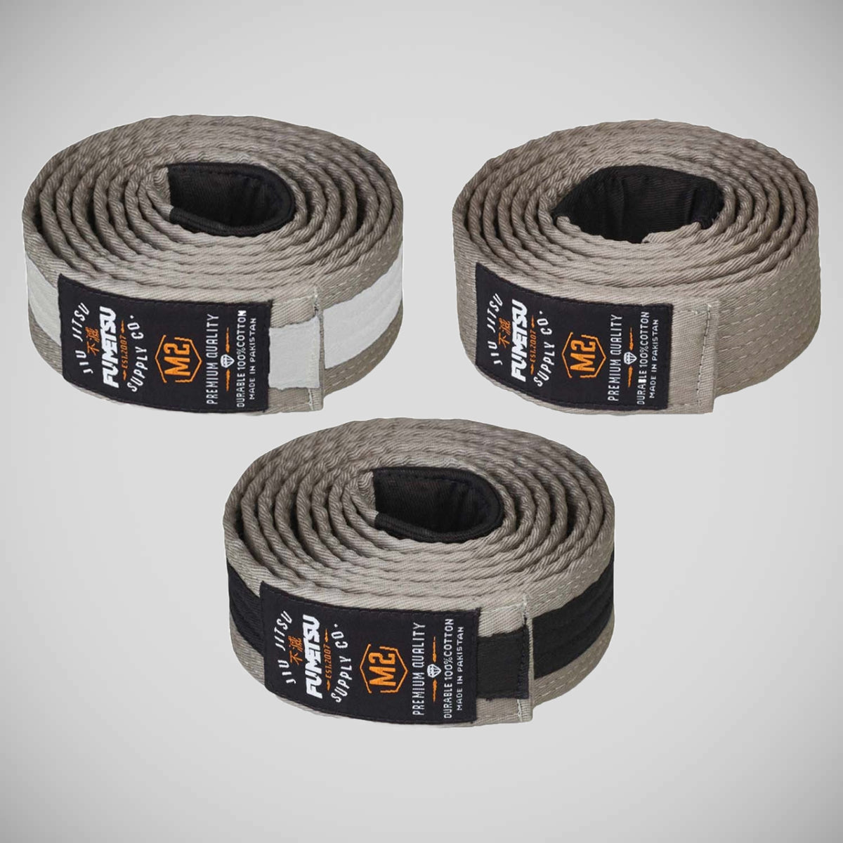 Grey V2 Kids BJJ Belt - Fumetsu