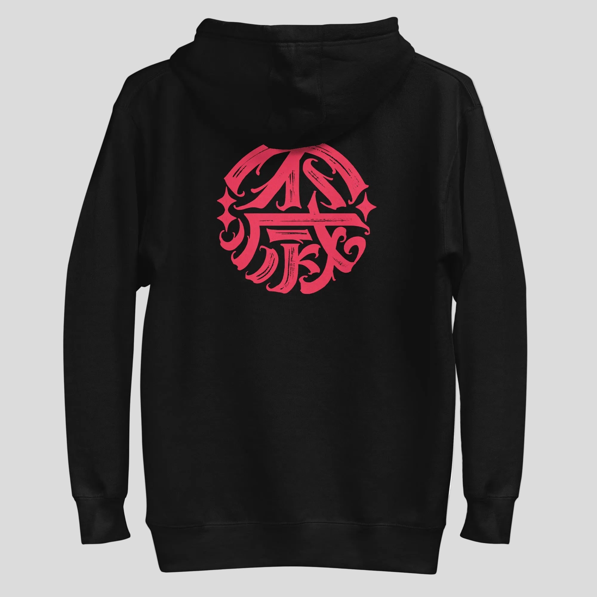 Ikigai Hoodie Black/Red Back