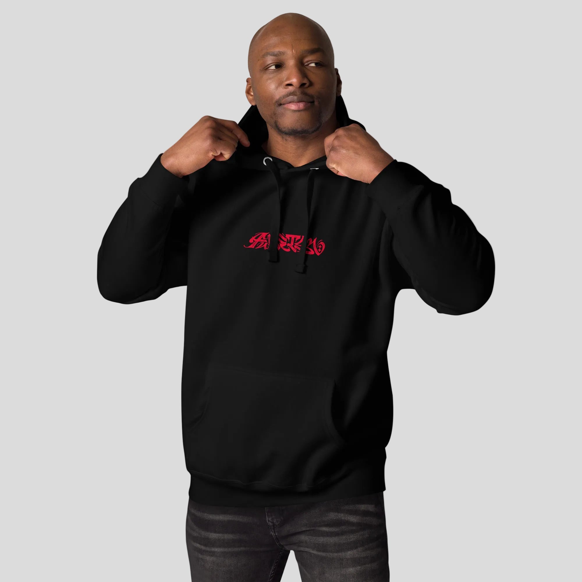 Ikigai Hoodie black/Red Lifestyle 2