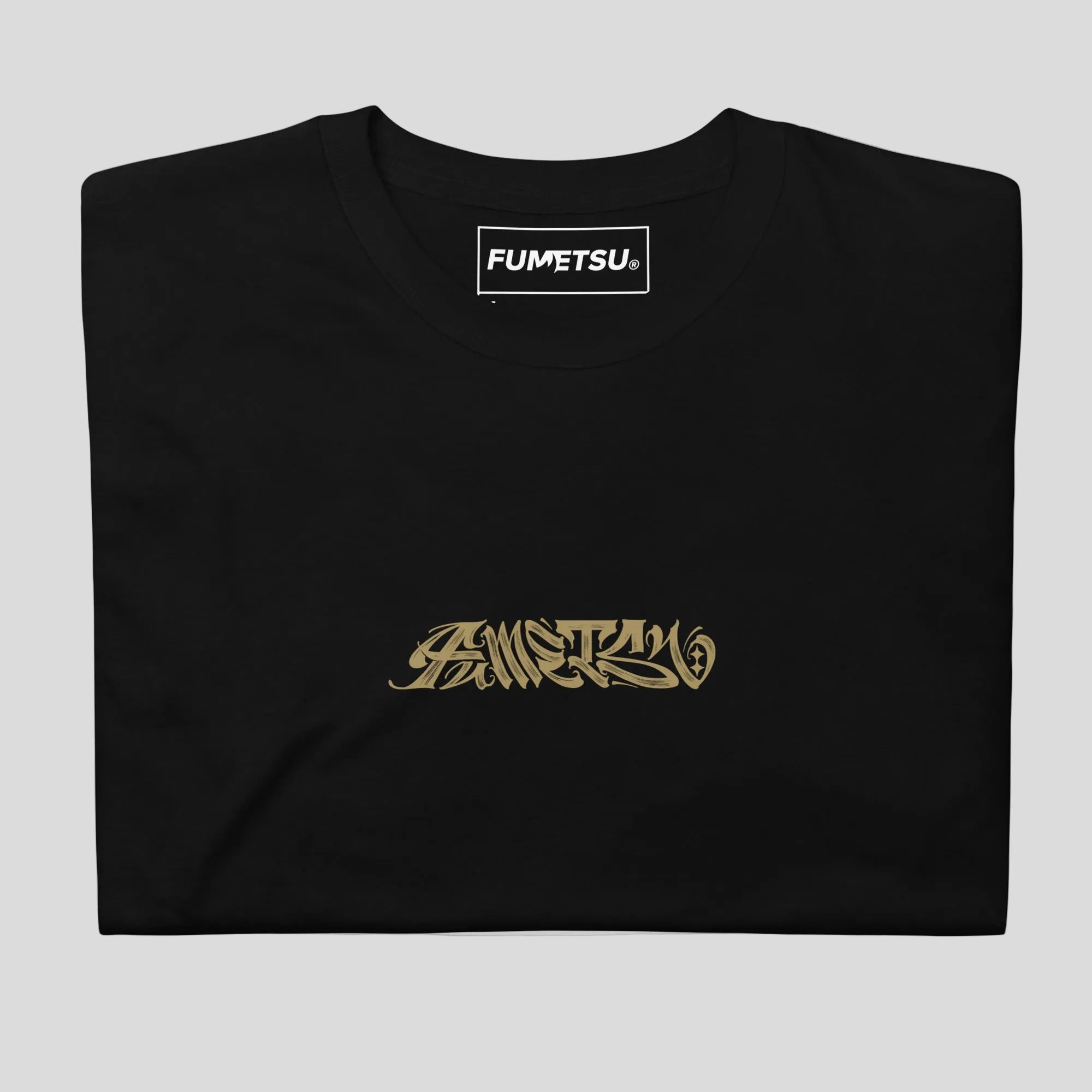 Ikigai T-Shirt Black/Gold Folded
