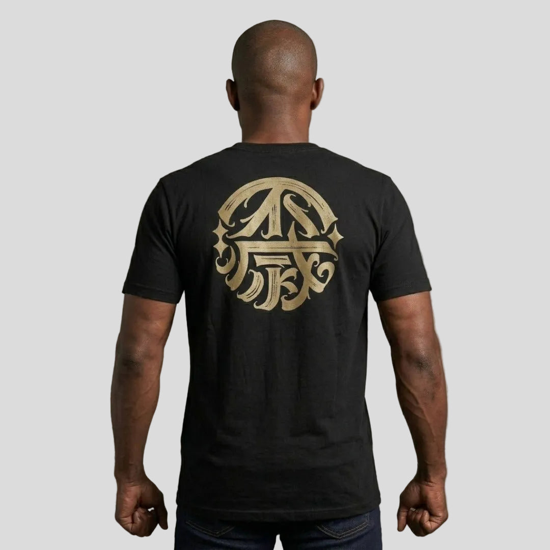 Ikigai T-Shirt Black/Gold Lifestyle 2