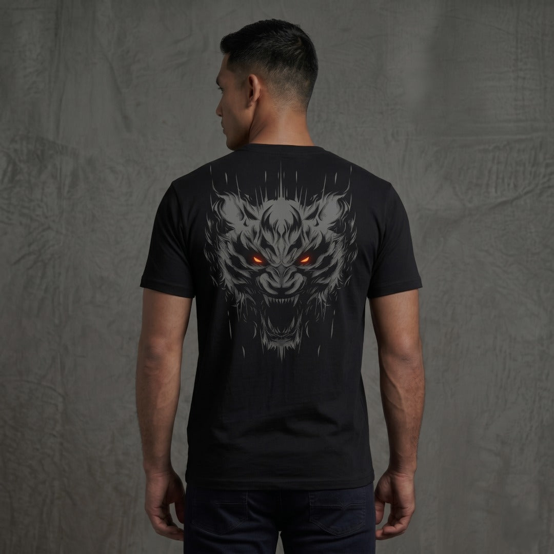 Immortal Tiger T-Shirt Black/Orange Lifestyle 2