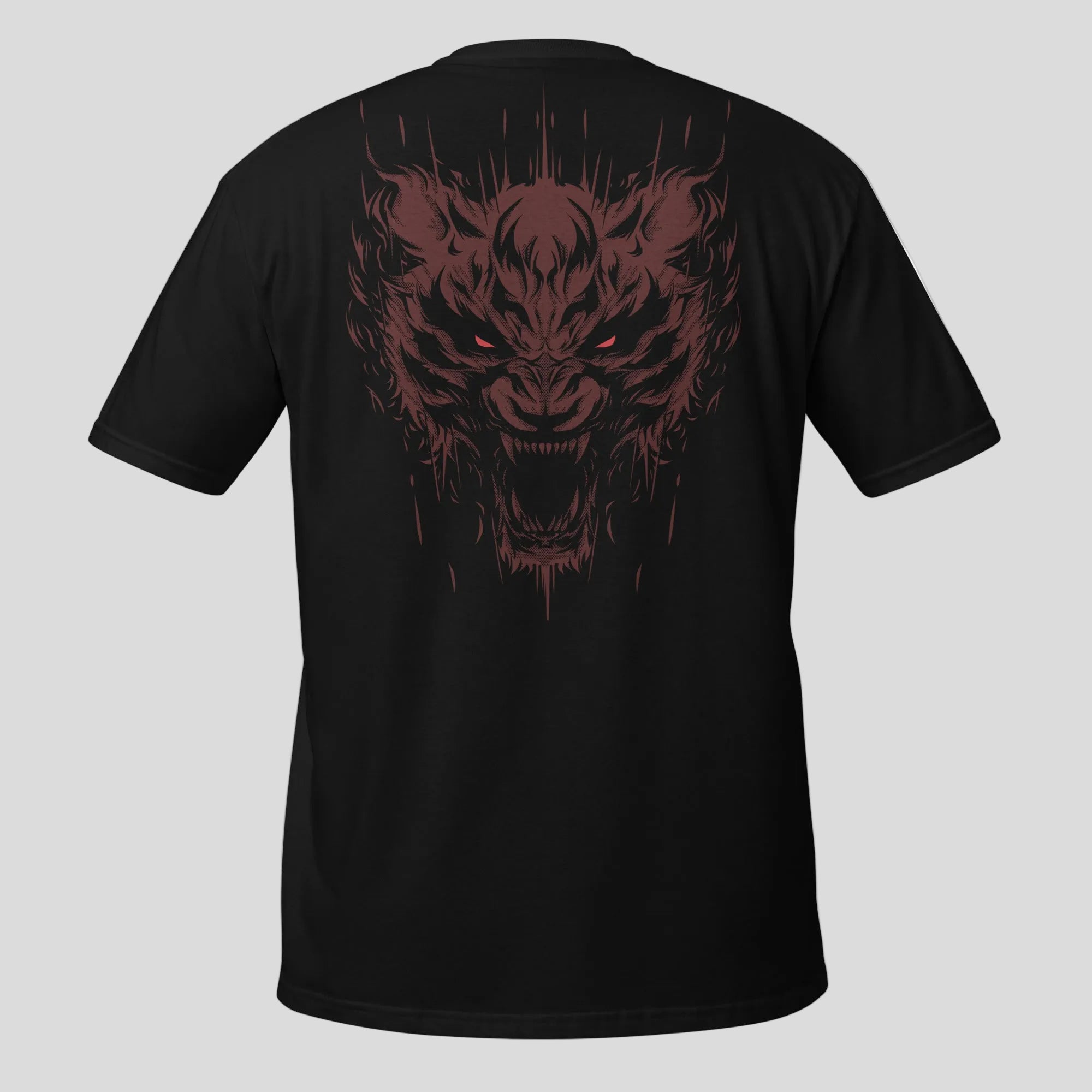 Immortal Tiger T-Shirt Black/Red Back