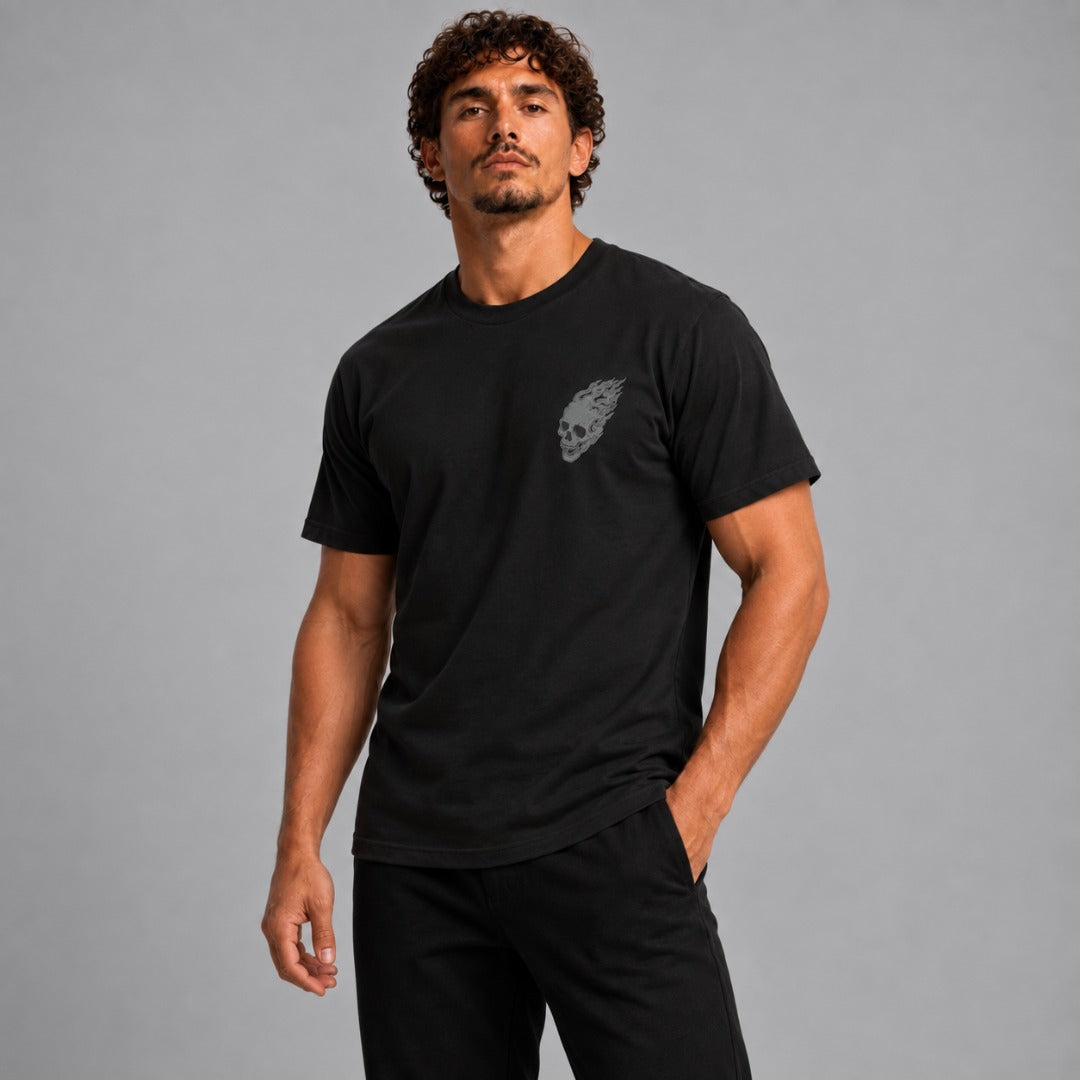 Inked - Skulls T-Shirt Black/Red