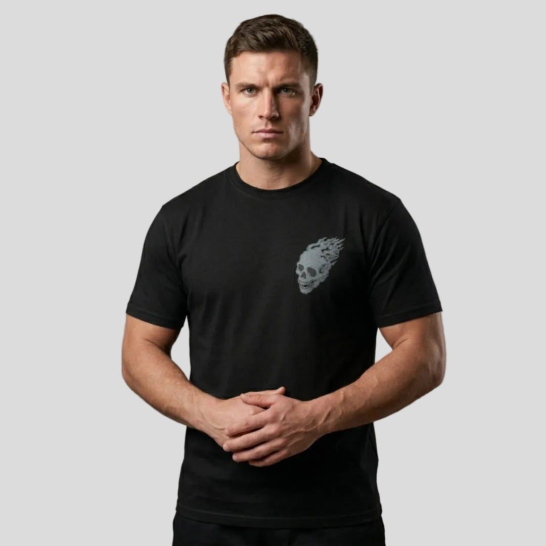 Inked - Skulls T-Shirt Black/Red Lifestyle