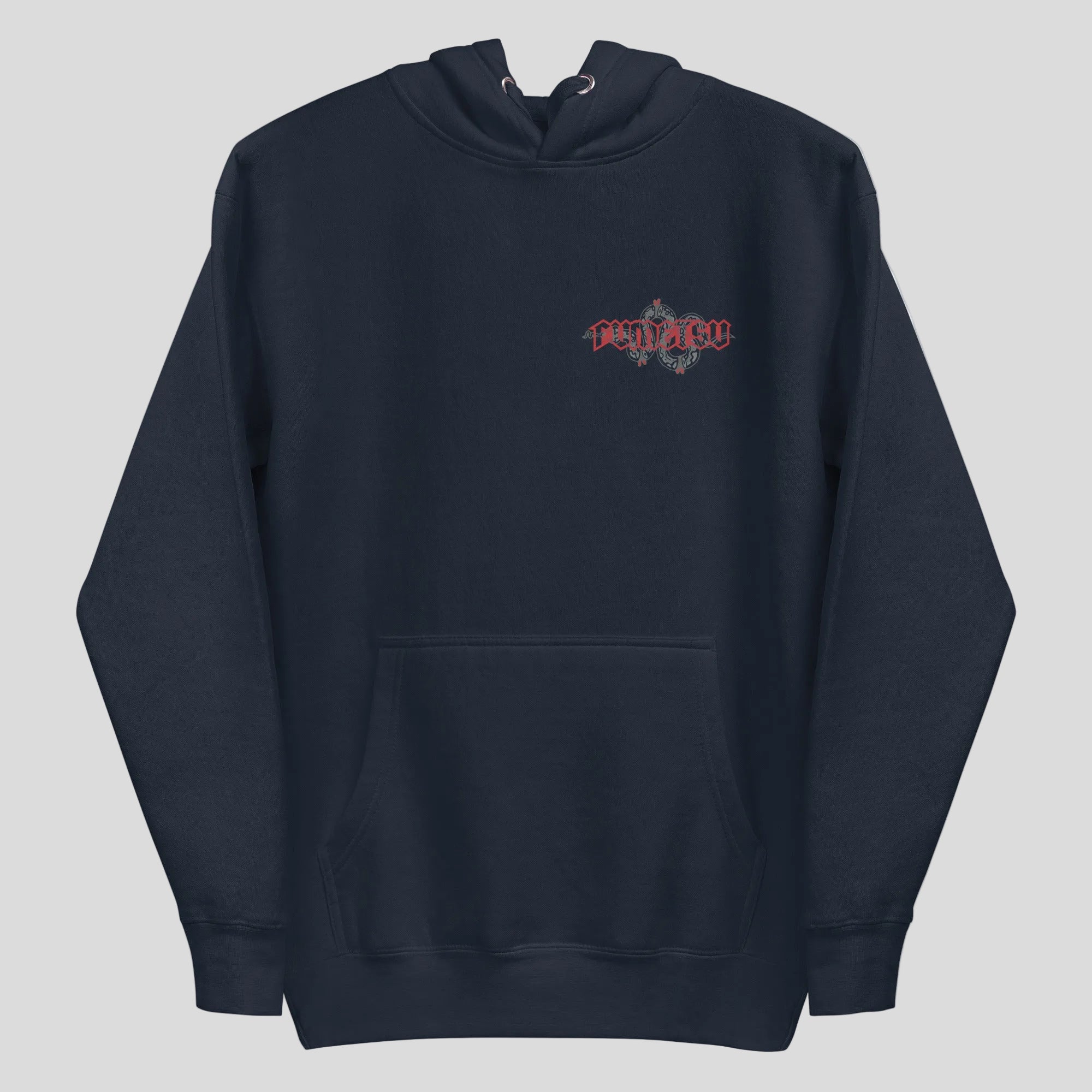 Inked - Snake Hoodie Navy/Red