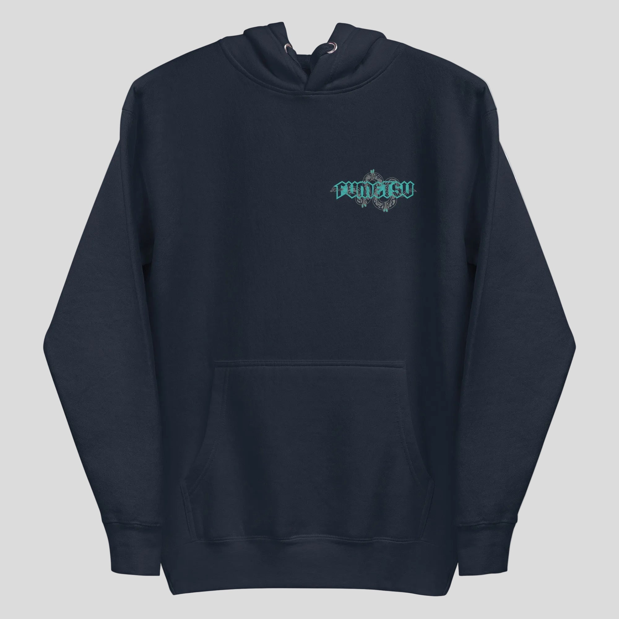 Inked - Snake Hoodie Navy/Teal