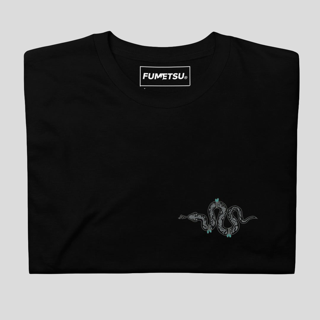 Inked - Snake T-Shirt Black/Grey/Teal Folded