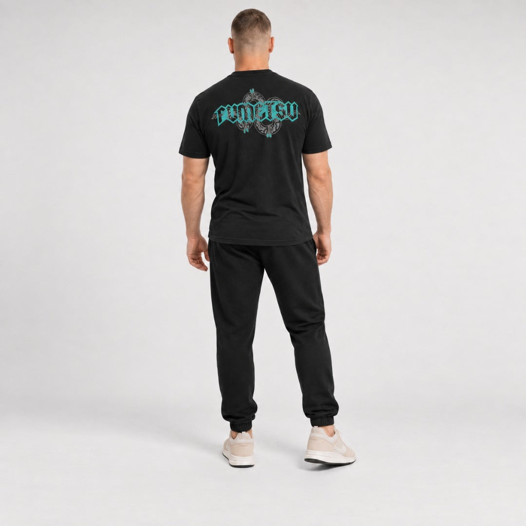 Inked - Snake T-Shirt Black/Grey/Teal Lifestyle 2