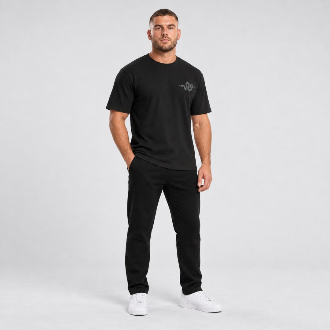 Inked - Snake T-Shirt Black/Grey/Teal Lifestyle 4